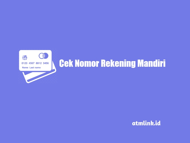 cek nomor rekening mandiri