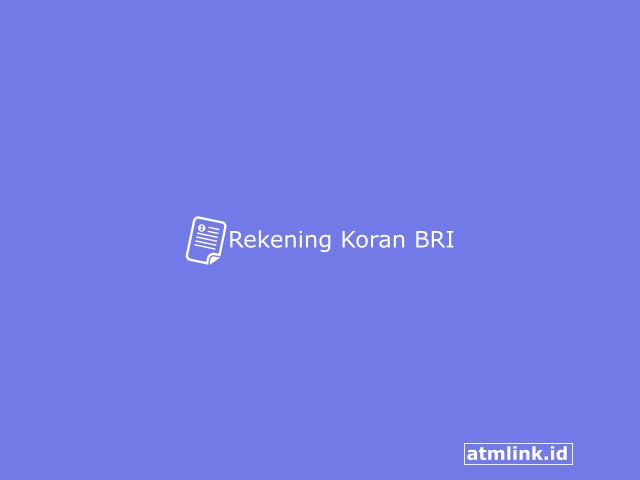 Rekening Koran BRI
