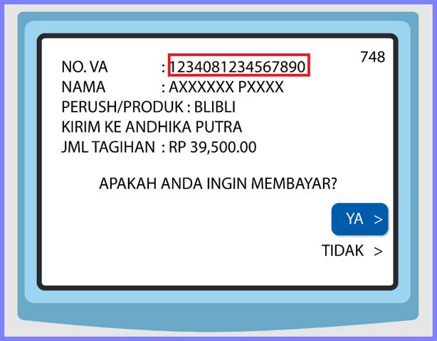 Contoh BCA Virtual Account