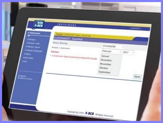Cara Melihat Mutasi Rekening BCA Lewat KlikBCA