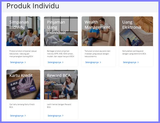 Produk BCA Individu