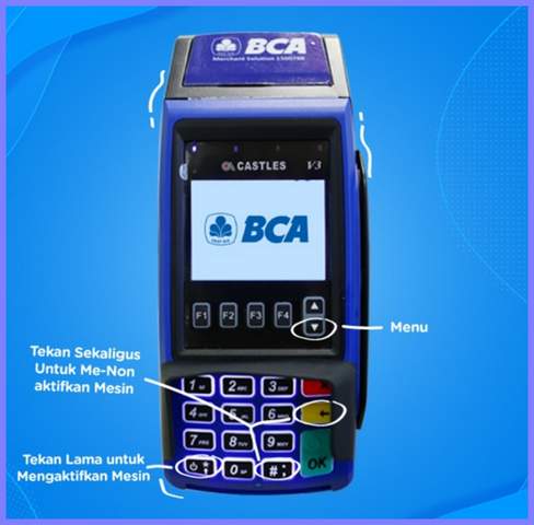 Mematikan Mesin EDC BCA Type Castles