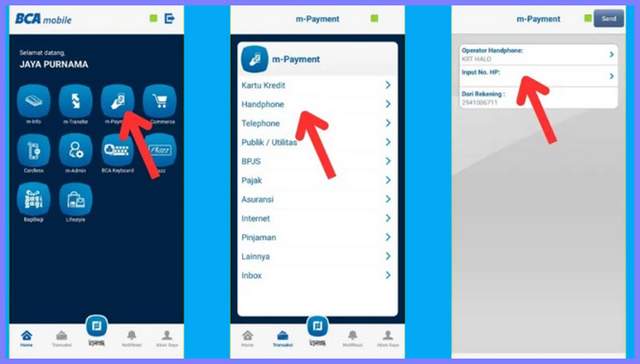 Cara Bayar Kartu Halo Lewat M Banking BCA