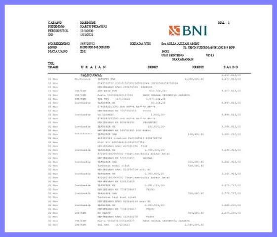 Cara Melihat Mutasi Rekening BNI Lebih Dari 3 Bulan