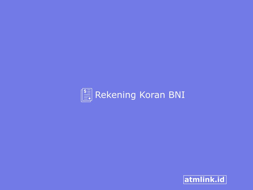 Rekening Koran BNI